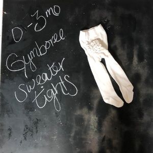 Gymboree sweater tights with ruffle bum